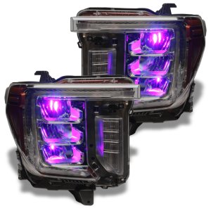 Chevrolet Silverado 1500 Headlight Kit - ORACLE Lighting - Demon Eye + ColorSHIFT - RGB+W - `19-`21